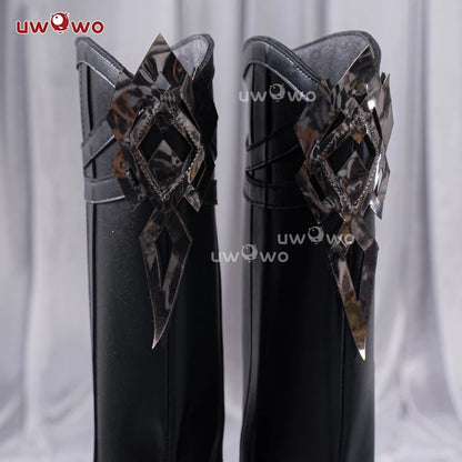 UWOWO Capitano Cosplay Shoes Game Genshin Impact Fatui Harbingers Il Capitan Cosplay Shoes Boots