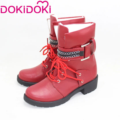 Tifa Lockhart Shoes Game FF DokiDoki Women Red Shoes Cosplay FF Tifa Lockhart Christmas Cosplay Halloween
