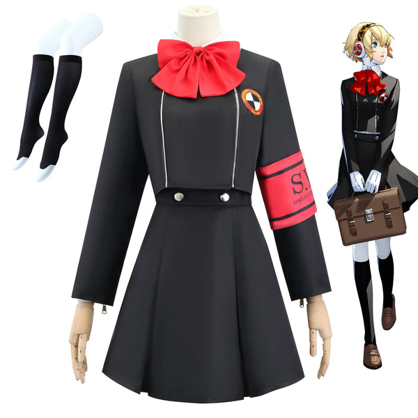 Revelations Persona Aigis Cosplay Costume Set Asian Size Polyester