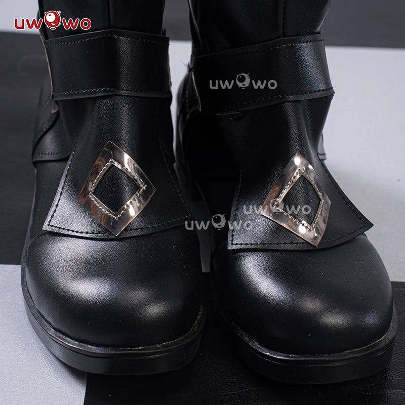 UWOWO Capitano Cosplay Shoes Game Genshin Impact Fatui Harbingers Il Capitan Cosplay Shoes Boots