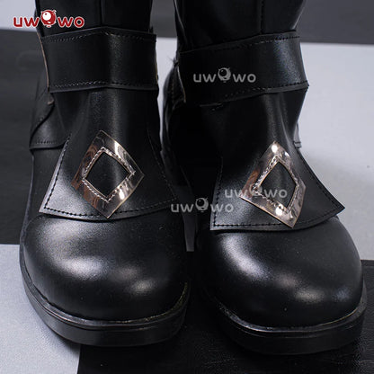 UWOWO Capitano Cosplay Shoes Game Genshin Impact Fatui Harbingers Il Capitan Cosplay Shoes Boots