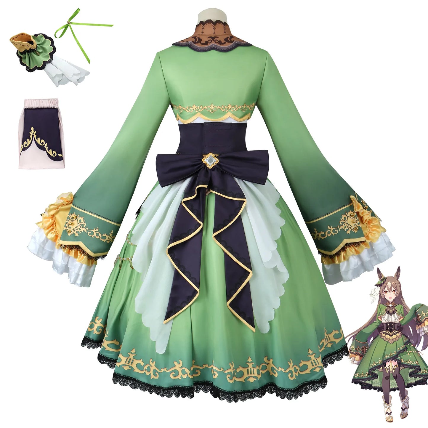 Satono Diamond Cosplay Umamusume Pretty Derby Dress Polyester