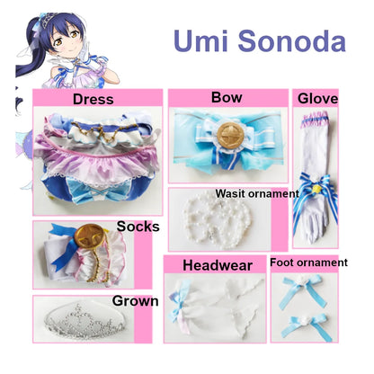 Love Live Countdown Cosplay Costume Women Polyester Set