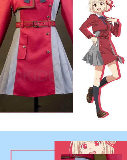 IN STOCK Inoue Takina/Nishikigi Chisato Cosplay Anime Lycoris Recoil Costume DokiDoki-R Lycoris Recoil Plus Size Christmas