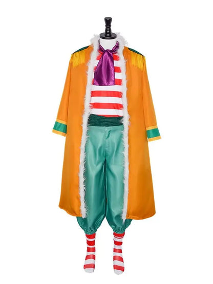 One Piece Buggy The Clown Cosplay Costume Polyester Men
