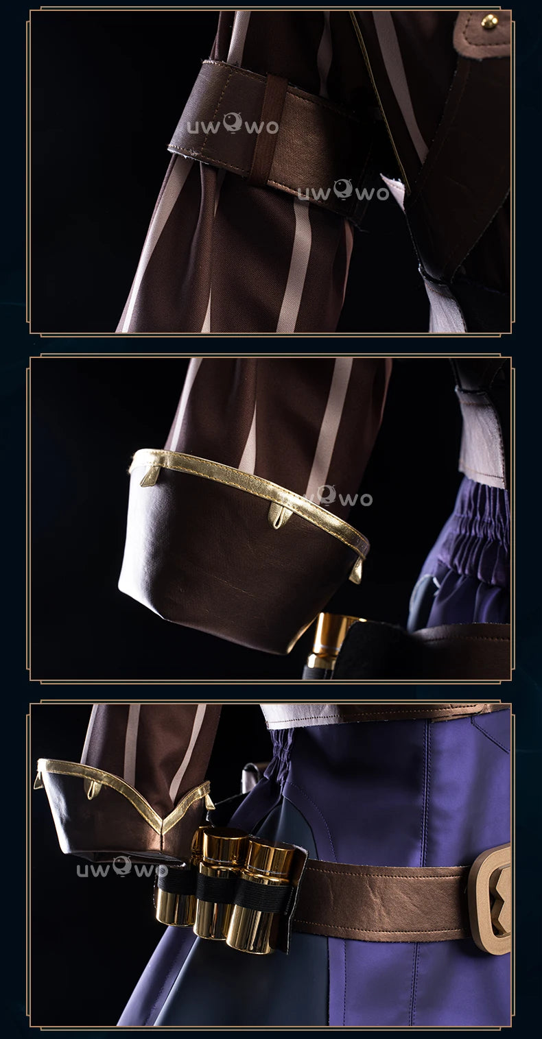 LAST BATCH UWOWO Caitlyn  Cosplay Game LOL: Caitlyn Sheriff of Piltover Cosplay Costume With Hat Halloween Costume