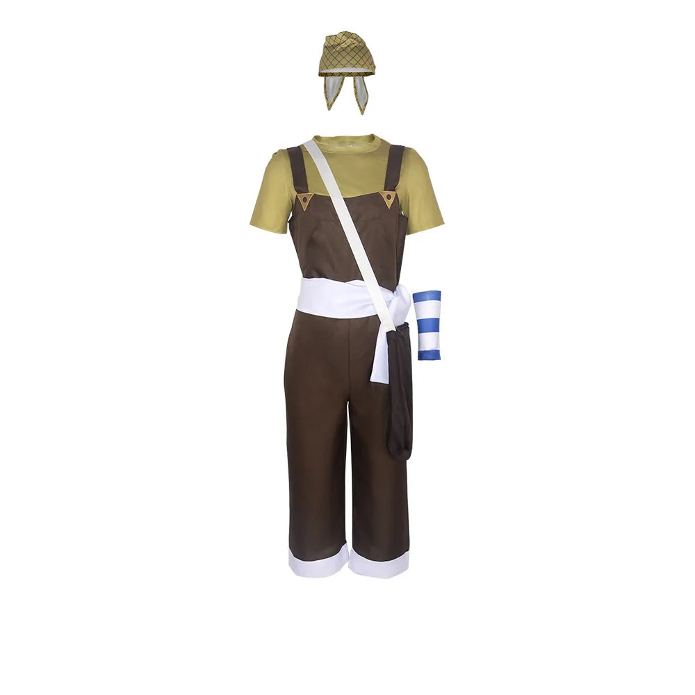One Piece Usopp Cosplay Costume Full Set Polyester Asian Size