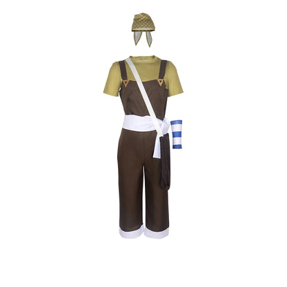 One Piece Usopp Cosplay Costume Full Set Polyester Asian Size