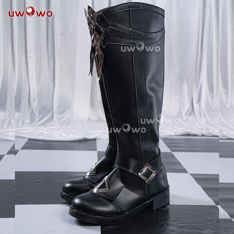 UWOWO Capitano Cosplay Shoes Game Genshin Impact Fatui Harbingers Il Capitan Cosplay Shoes Boots