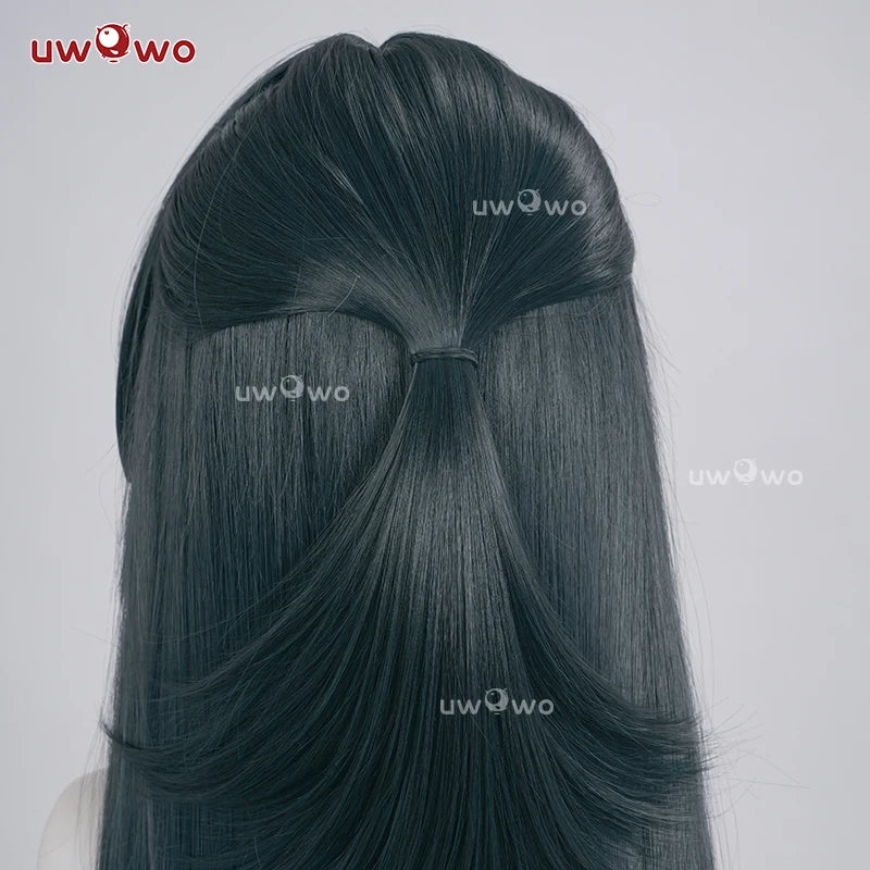 UWOWO Astra Yao Wig Game Zenless Zone Zero ZZZ Astra Yao Cosplay Wig Dark Green Hair Halloween Wig