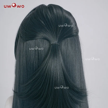 UWOWO Astra Yao Wig Game Zenless Zone Zero ZZZ Astra Yao Cosplay Wig Dark Green Hair Halloween Wig