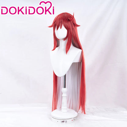 IN STOCK Jack-O' Valentine Wig Game Guilty Gear X2 Cosplay DokiDoki Wig Jack-O' Valentine Cosplay Wig Red Long Hair