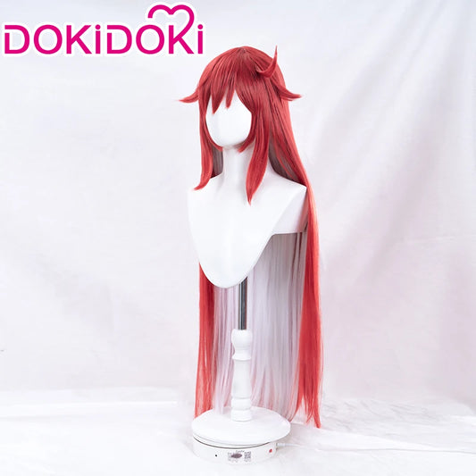 IN STOCK Jack-O' Valentine Wig Game Guilty Gear X2 Cosplay DokiDoki Wig Jack-O' Valentine Cosplay Wig Red Long Hair