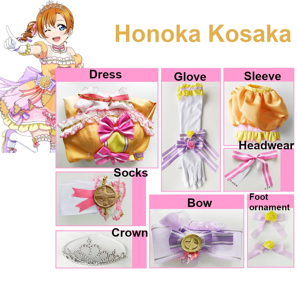 Love Live Countdown Cosplay Costume Women Polyester Set