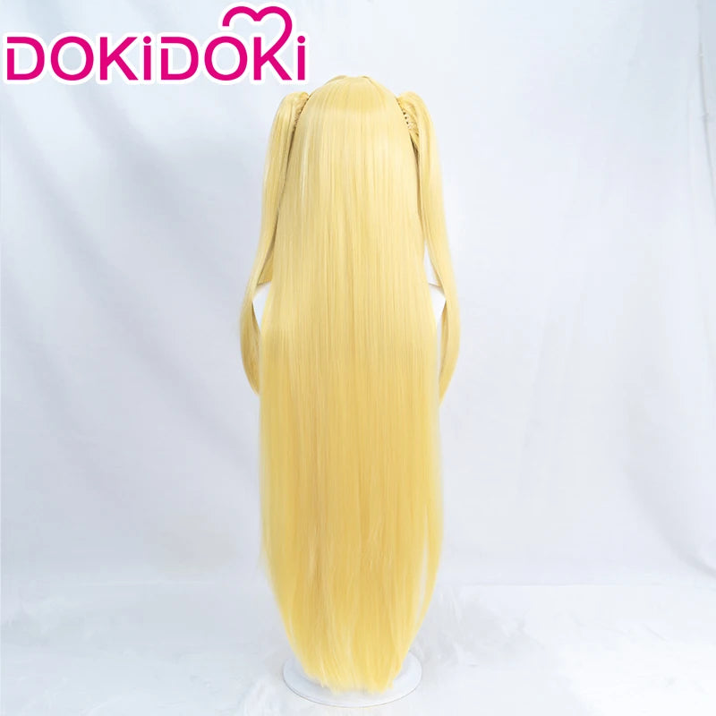 IN STOCK Eve Wig Anime To Love Ru Darkness Cosplay Wig DokiDoki Eve Cosplay Long Yellow Wig High Heat Resistant Women Cosplay