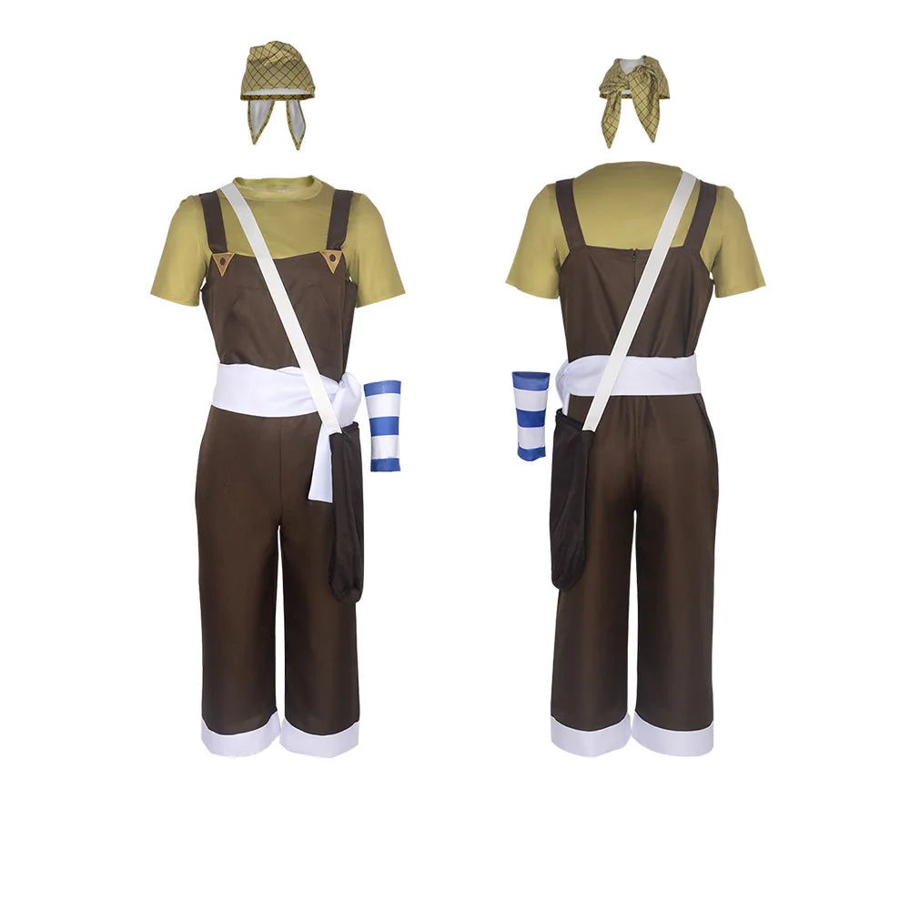 One Piece Usopp Cosplay Costume Full Set Polyester Asian Size