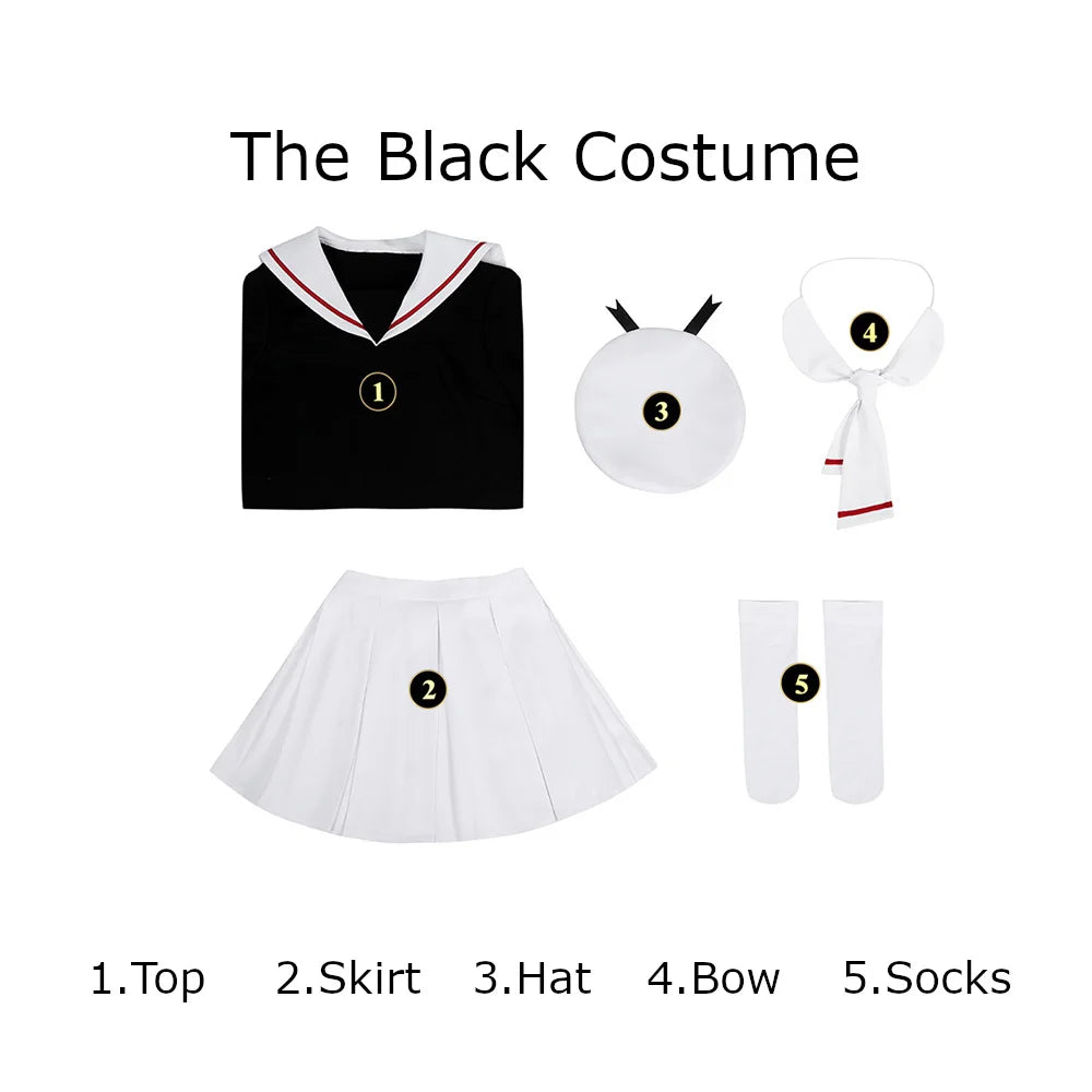 Cardcaptor Sakura Kinomoto Sakura Cosplay Set Polyester Asian Size