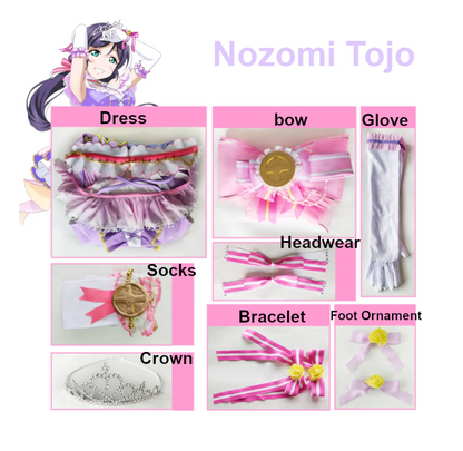 Love Live Countdown Cosplay Costume Women Polyester Set