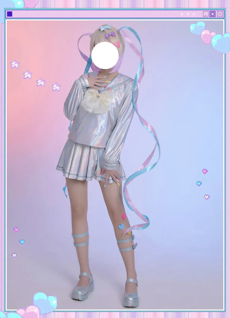 DokiDoki-R Game NEEDY GIRL OVERDOSE Cosplay KAngel / Ame-chan Cospaly Costume Game NEEDY GIRL OVERDOSE Uniform Cute