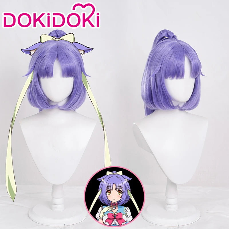 Cinnamon Wig Game NEKOPARA Cosplay DokiDoki Nekopara Cosplay Women Purple Hair Cinnamon High Heat Resistant Hair
