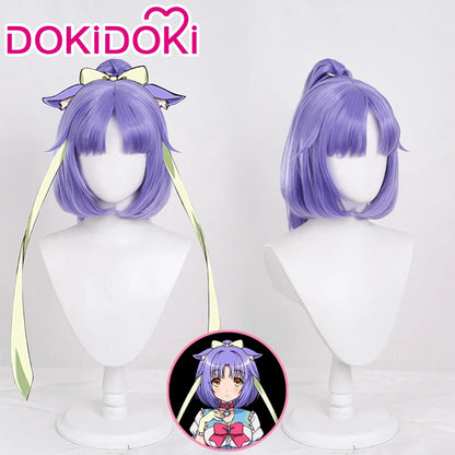 Cinnamon Wig Game NEKOPARA Cosplay DokiDoki Nekopara Cosplay Women Purple Hair Cinnamon High Heat Resistant Hair