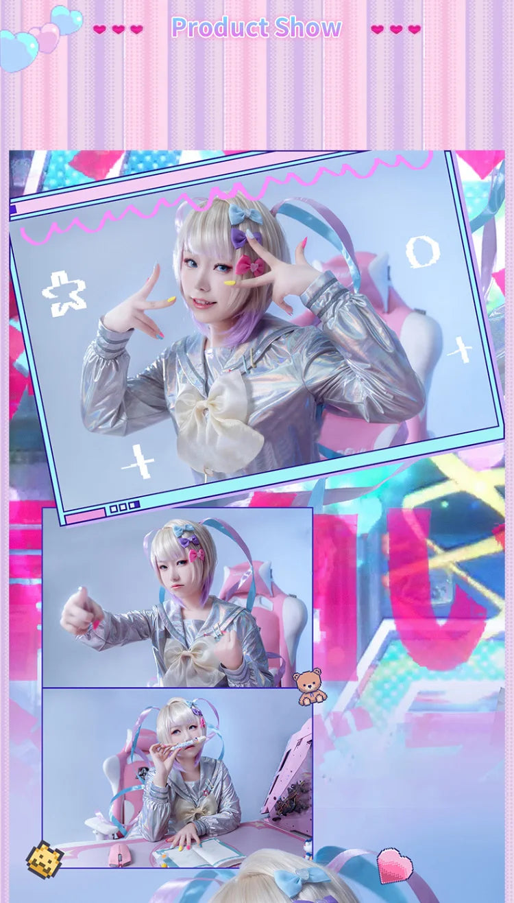 DokiDoki-R Game NEEDY GIRL OVERDOSE Cosplay KAngel / Ame-chan Cospaly Costume Game NEEDY GIRL OVERDOSE Uniform Cute