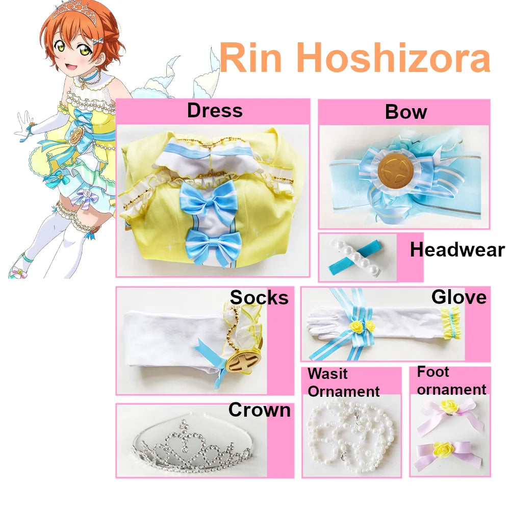 Love Live Countdown Cosplay Costume Women Polyester Set