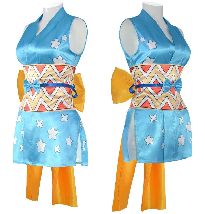 One Piece Nami Wano Outfit Cosplay Costume Polyester Set