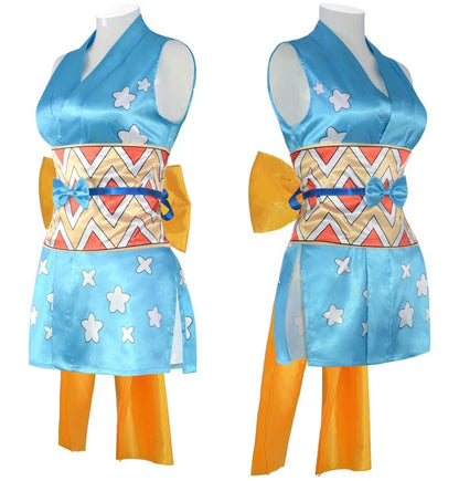 One Piece Nami Wano Outfit Cosplay Costume Polyester Set