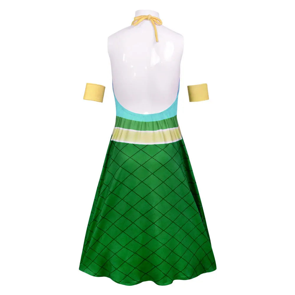 Fairy Tail Wendy Marvell Cosplay Costume Polyester Asian Size