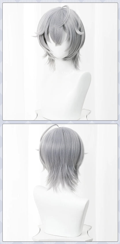 UWOWO Wise Wig Game Zenless Zone Zero Cosplay/ZZZ Cosplay Wise  Cosplay Wig Silver Hair Short Hair