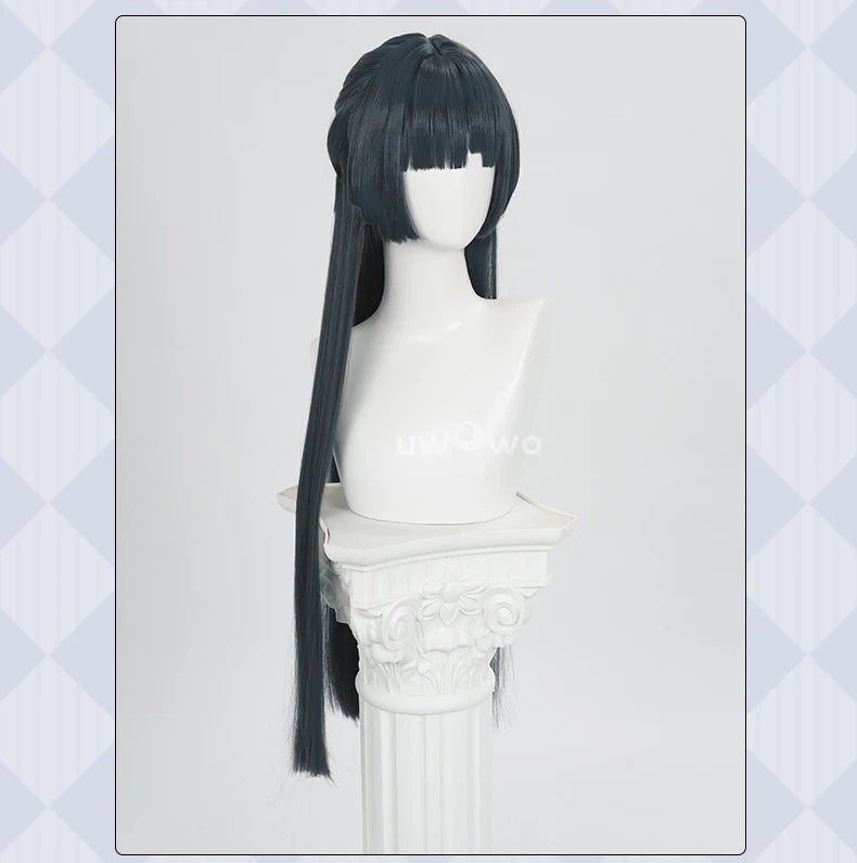 UWOWO Astra Yao Wig Game Zenless Zone Zero ZZZ Astra Yao Cosplay Wig Dark Green Hair Halloween Wig