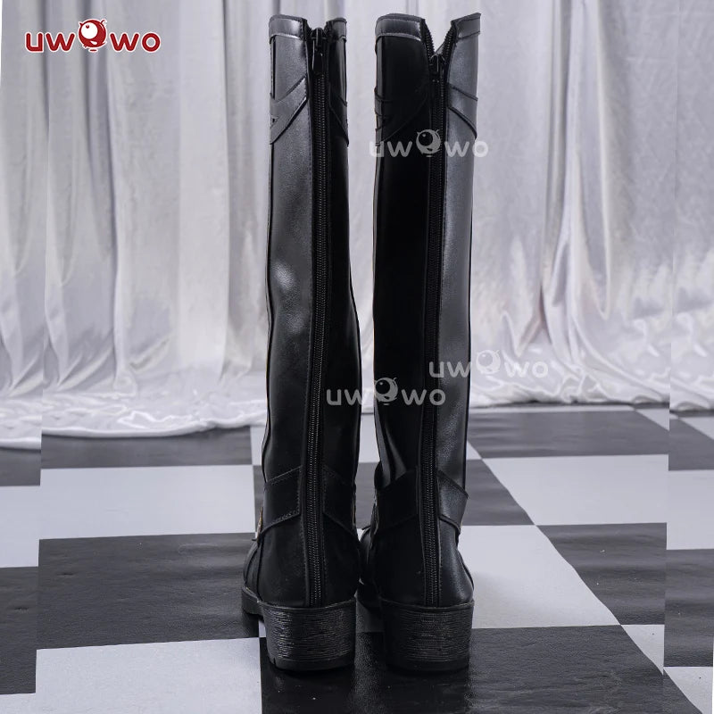UWOWO Capitano Cosplay Shoes Game Genshin Impact Fatui Harbingers Il Capitan Cosplay Shoes Boots