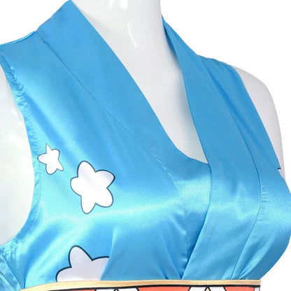 One Piece Nami Wano Outfit Cosplay Costume Polyester Set