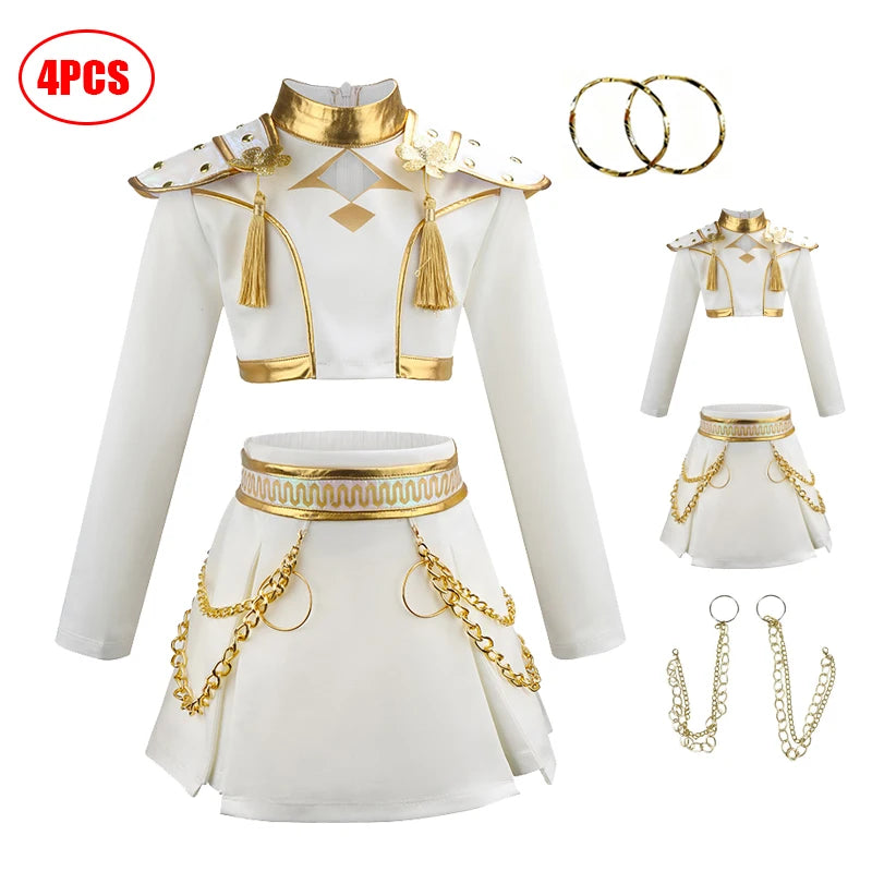 Halloween Girls Detective Cosplay Costume Set for Carnival Party Performance