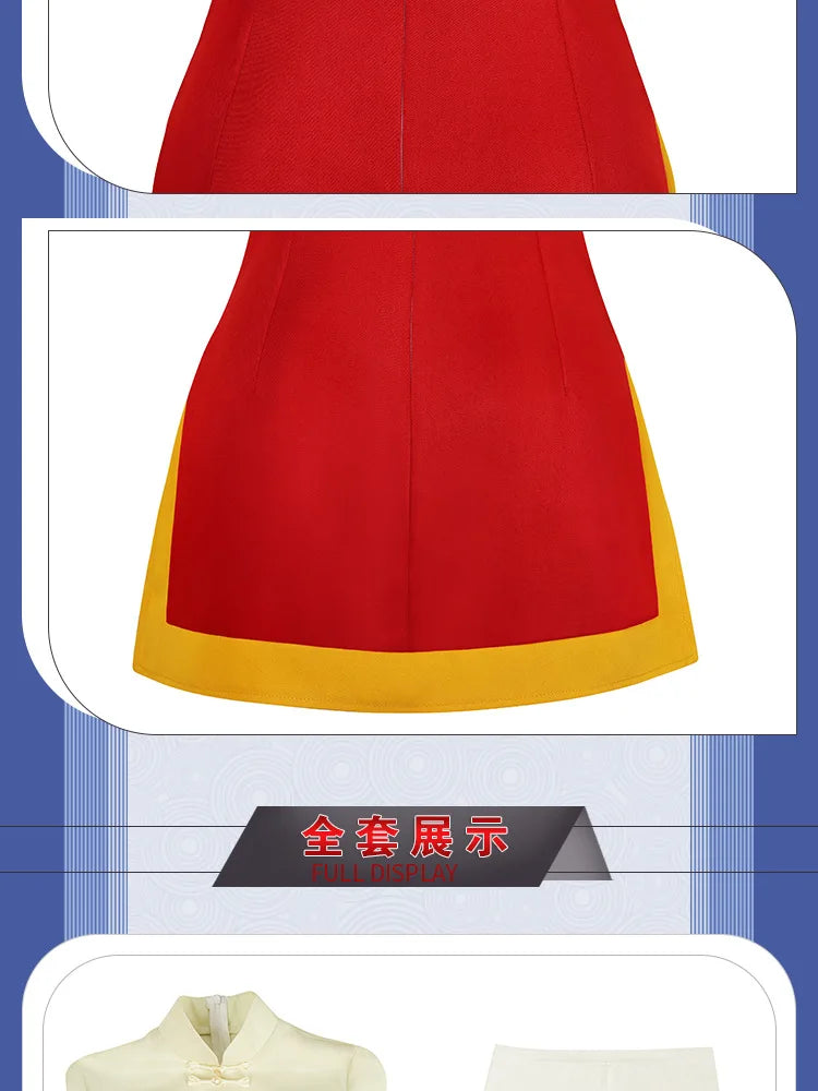 Cardcaptor Sakura Li Meiling Cosplay Set Polyester Asian Size