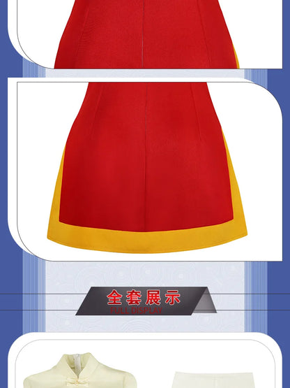 Cardcaptor Sakura Li Meiling Cosplay Set Polyester Asian Size