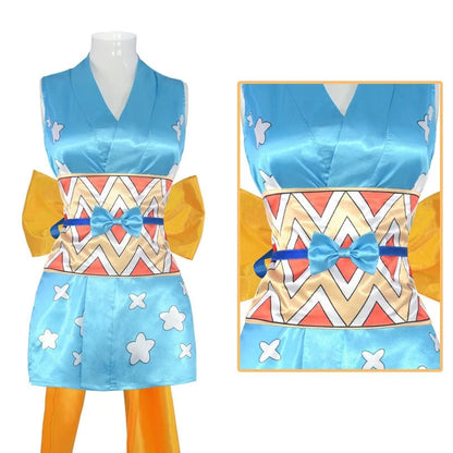 One Piece Nami Wano Outfit Cosplay Costume Polyester Set