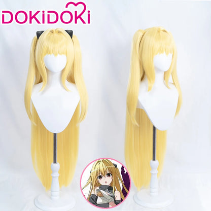 IN STOCK Eve Wig Anime To Love Ru Darkness Cosplay Wig DokiDoki Eve Cosplay Long Yellow Wig High Heat Resistant Women Cosplay