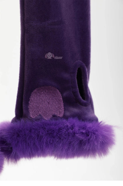 Pokemon Gengar Purple Plush Cosplay Costume Set Polyester