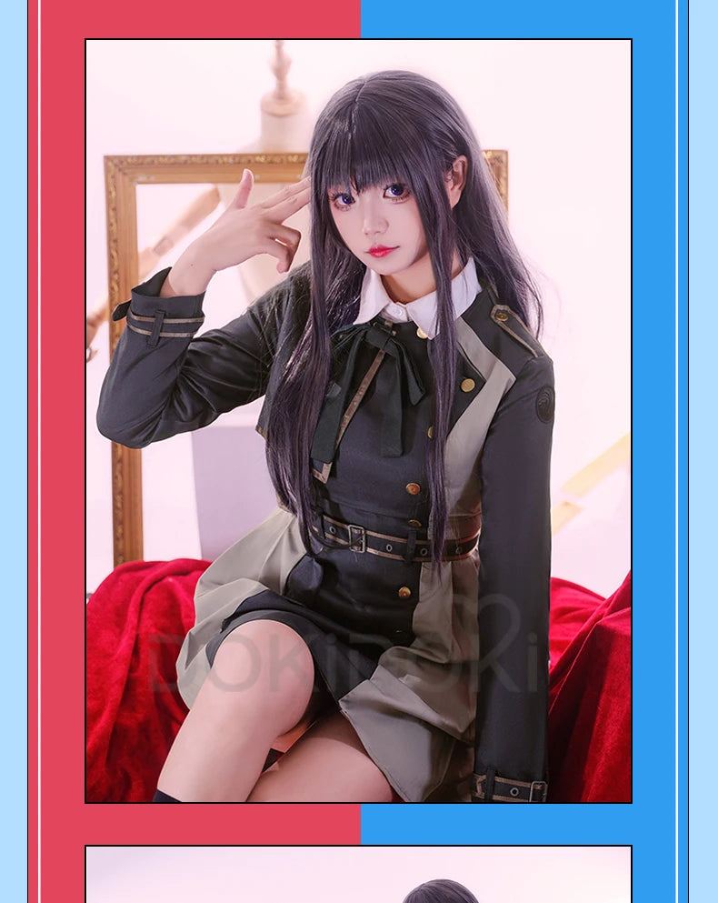 IN STOCK Inoue Takina/Nishikigi Chisato Cosplay Anime Lycoris Recoil Costume DokiDoki-R Lycoris Recoil Plus Size Christmas