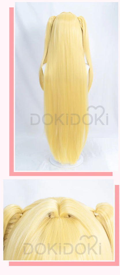 IN STOCK Eve Wig Anime To Love Ru Darkness Cosplay Wig DokiDoki Eve Cosplay Long Yellow Wig High Heat Resistant Women Cosplay