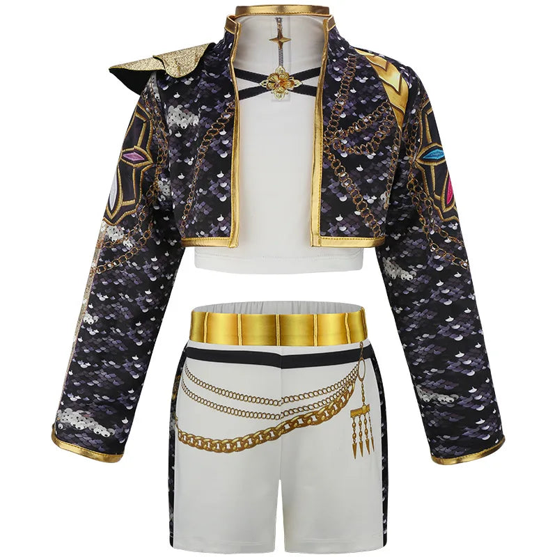 Halloween Girls Detective Cosplay Costume Set for Carnival Party Performance