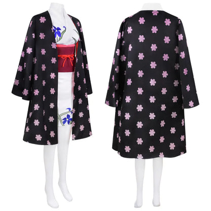One Piece Nico Robin Wano Country Kimono Set Polyester