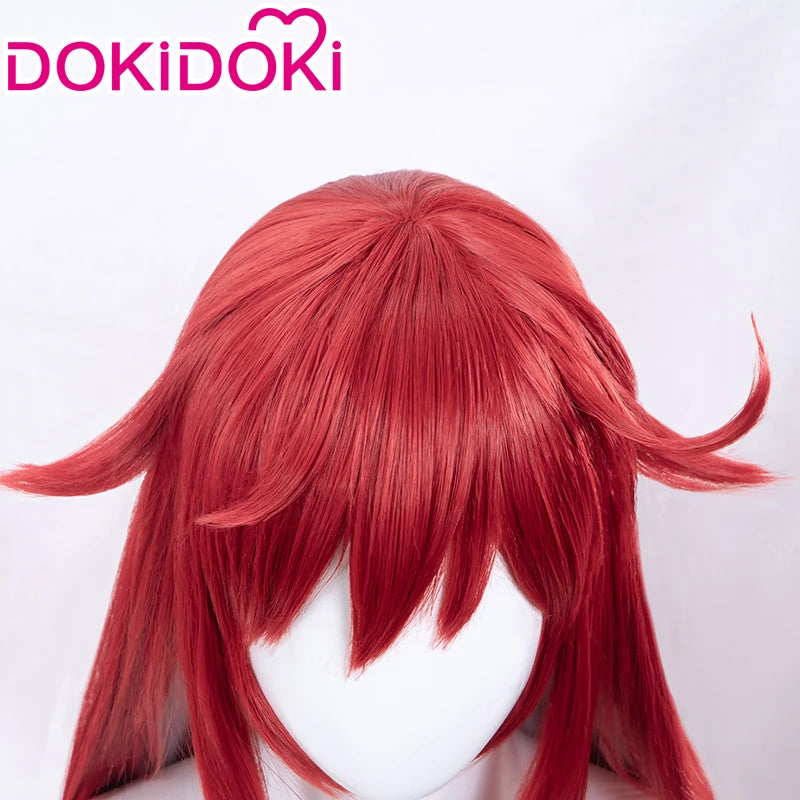 IN STOCK Jack-O' Valentine Wig Game Guilty Gear X2 Cosplay DokiDoki Wig Jack-O' Valentine Cosplay Wig Red Long Hair