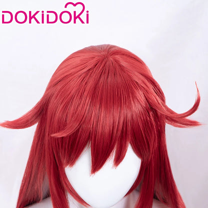 IN STOCK Jack-O' Valentine Wig Game Guilty Gear X2 Cosplay DokiDoki Wig Jack-O' Valentine Cosplay Wig Red Long Hair