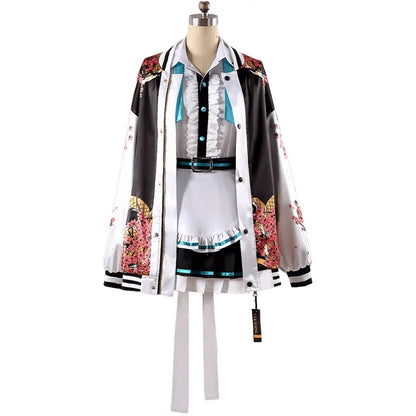 Blue Archive Mikamo Neru Cosplay Costume Set Polyester Asian Size