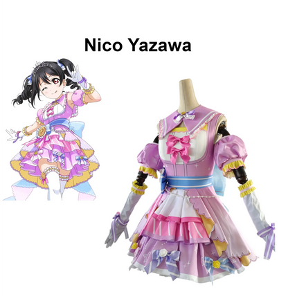 Love Live Countdown Cosplay Costume Women Polyester Set