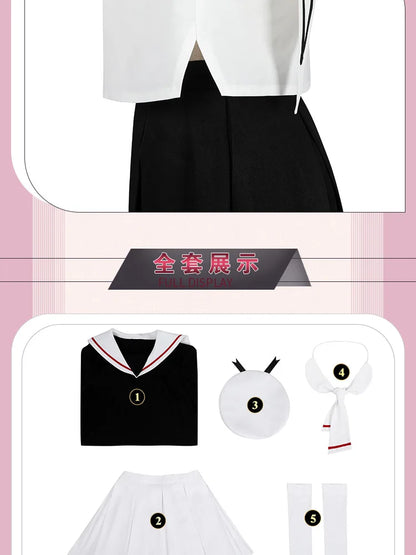 Cardcaptor Sakura Kinomoto Sakura Cosplay Set Polyester Asian Size