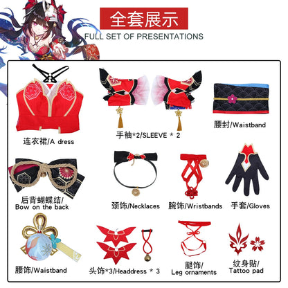 Honkai Star Rail Sparkle Cosplay Costume Asian Size Polyester